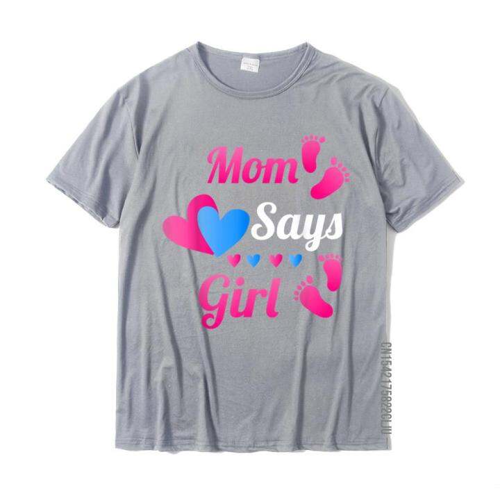 gender-reveal-mom-says-girl-team-pink-baby-reveal-t-shirt-t-shirt-tops-t-shirt-retro-cotton-personalized-leisure-men