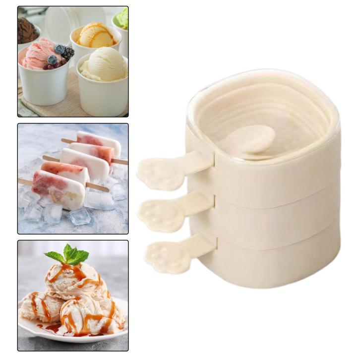 meriglare-3ชิ้นแม่พิมพ์ไอซ์ป็อปแม่พิมพ์ไอศกรีมถอดออกได้สำหรับไอศกรีมอาหารโฮมเมด