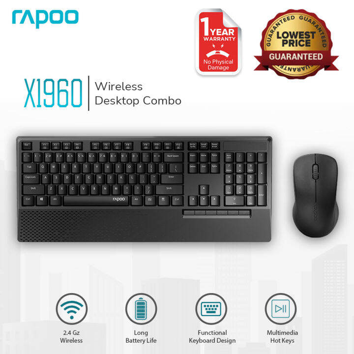 Rapoo X1960 Keyboard and Mouse ,Wireless Optical Mouse and Keyboard