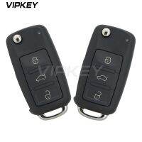 【☑Fast Delivery☑】 qiukekang81481 Remotekey 2ชิ้น300 959 753aa รีโมกุญแจแบบพลิกเชลล์3กุญแจารีโมทสองปุ่ม Touareg 2004 2005 2006 2007 2008 2009 2011