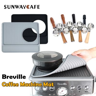 Breville เสื่อเครื่องชงกาแฟแบบพกพาก้นลึก54มม. สแตนเลสสตีลด้ามไม้พกพาอุปกรณ์เสริมที่กรองกาแฟ