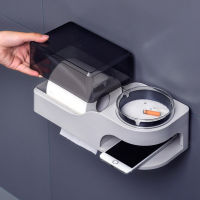 Bathroom Tissue Box Portable Toilet Paper Holder With Ashtray For WC Toilet Paper Dispenser Bathroom Accessories