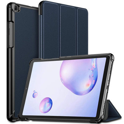 สำหรับ Samsung Tab A 8.4 2020 กรณี,บาง Tri-พับยืนกรณีฮาร์ดพีซีเชลล์หนังพลิกปกสำหรับ Samsung Galaxy Tab A 8.4 นิ้วรุ่น SM-T307 2020 แท็บเล็ตที่วางจำหน่าย