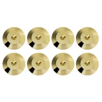 8 Pcs Universal Copper Speaker Spikes Pads Speaker Shock Base Pad Isolation Stand Feet Cone Base Mats Floor 25 x 4mm