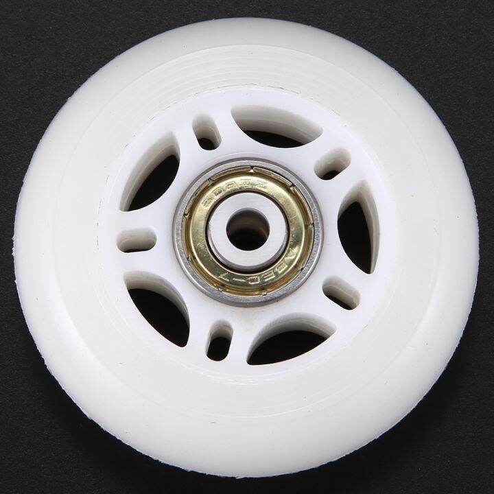 4-pack-inline-skate-wheels-beginners-replacement-wheel-with-bearings-70mm-white