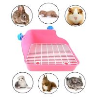 【YF】 Rectangle Animal Pet Cat Rat Rabbit Pee Potty Trainer Litter Tray Toilet Corner For Small Guinea Pig box