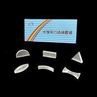 【New-store】 yiyin2068 6 PCS Optical Concave Convex Prism Lens Set for Primary Secondary School Students Physical Optical Kit Lab Equipment