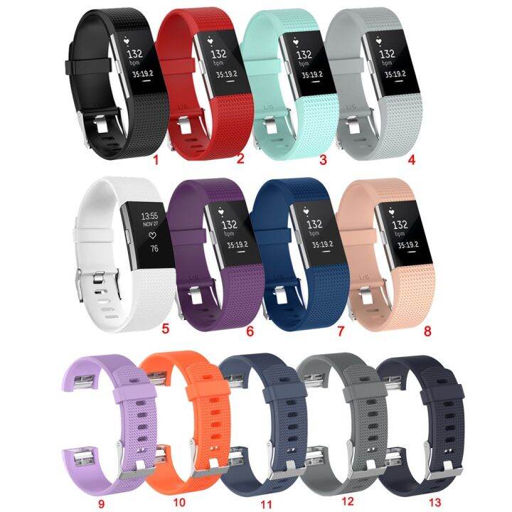 สายวงซิลิโคนนุ่มสำหรับ-fitbit-charge-2นาฬิกา