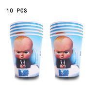 [COD]Baby Boss Party Supplies For Boys Birthday Decorations Table Cloth Gift Bag Blowout Balloon Banner Napkins Baby Shower Supplies