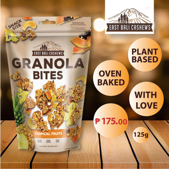 East Bali Cashews Granola Bites Tropical Fruits 125g Lazada PH