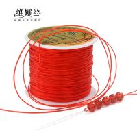 [COD] Flat crystal line Lycra wearing beads elastic rubber band