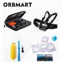 ♙ ORBMART Gopro Kit Storage Case Collection กระเป๋า เข็มขัดคาดหน้าอก ไม้เซลฟี่ลอยน้ำ Bobber Anti Fog สำหรับกล้องกีฬา