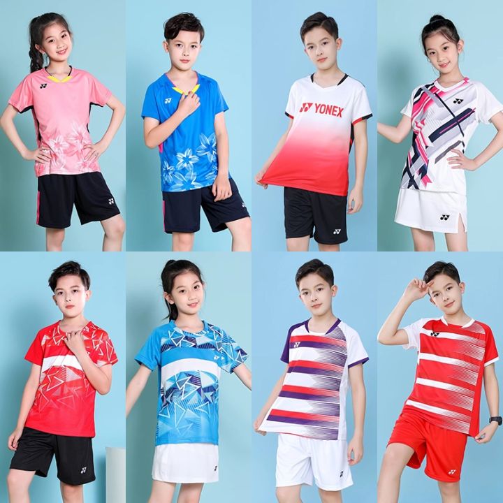 yonex-ชุดฝึกกีฬานักเรียนเด็กชุดกีฬาแบดมินตันชุดเครื่องแบบทีมชุดสำหรับทั้งหญิงและชาย-yonex