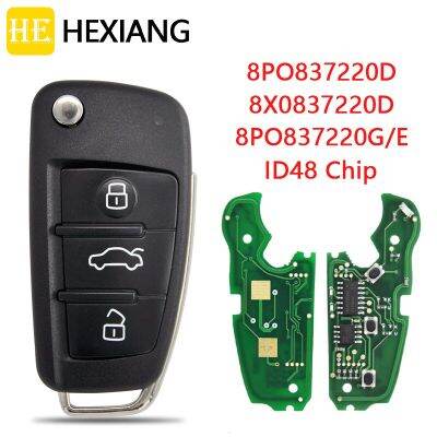 DIA Xiang Ki โมบิลมือถือ A3รถออดี้ S4 S3 A4 TT 2005-2013 Tahun 8P0837220D 434 Mhz ชิป ID48 Mengganti Kontrol Cerdas DIY Ki