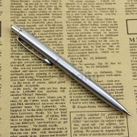 High Quality Hot Sale Stainless Steel Metal Ballpoint Pen Silver Trim BAOER37