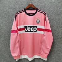 Classic Retro Jersey 15-16 Juventus Season 21 No. Dibala Short Long-Sleeved Pink Soccer Uniform Single Piece