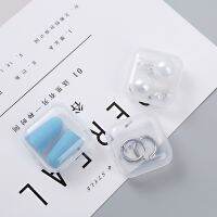 1PC Mini Transparent Storage Box Portable Plastic Case Jewelry Storage Box Organizer Earplug Pill Storage Box