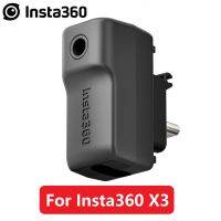 เวอร์ชันแนวตั้งตัวแปลงไมโครโฟนใหม่สำหรับ Insta 360 X3กล้องกีฬาอุปกรณ์เสริมดั้งเดิม