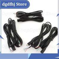 Dgdfhj Shop 2meter 2pin 4pin core Type-C Male Female diy Power Supply Extension repair Wire USB 2.0 Cable Charger Connector Plug Data line