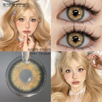 Eyeshare lens BARBIE คอนแทคเลนส์สี Brown/Grey คอนแทคเลนส์สายตาสั้นแห่งปี คอนแทคเลนส์ soft lens มีค่าสายตา(0.0~-6)ขนาดมินิ 1คู่/2ชิ้น+ฟรีกล