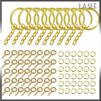 ชุดพวงกุญแจแหวนกระโดดโซ่หมุดเกลียวหัวห่วงจาก Lasle 220ชิ้นสำหรับงานฝีมือแบบทำมือทำจากเรซิน