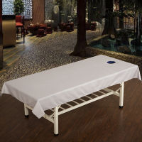 Beauty Salon Spa Massage Bed Sheet CottonPolyester Plain Flat Sheet Table Cover Bed Sheets With Hole #sw