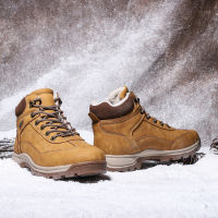 2021 Winter Men Martin Boots Plush Warm Snow Boots Waterproof Outdoor Short Boots Leather Ankle Boots Men Shoes Big Size 38-48