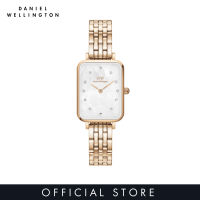 Daniel Wellington Quadro Lumine 20x26mm 5-Link Rose Gold MOP White Dial - Watch for women - Stainless Steel watch strap - Square Crystals Dial - Mother of pearl dial - DW official - Womens watch - Female watch - Ladies watch - Authentic นาฬิกา ผู้หญิง