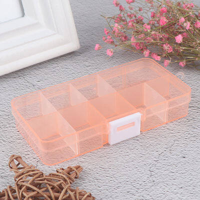 yizhuoliang กล่องจัดเก็บพลาสติก10ช่องเครื่องประดับสกรู Organizer ภาชนะ