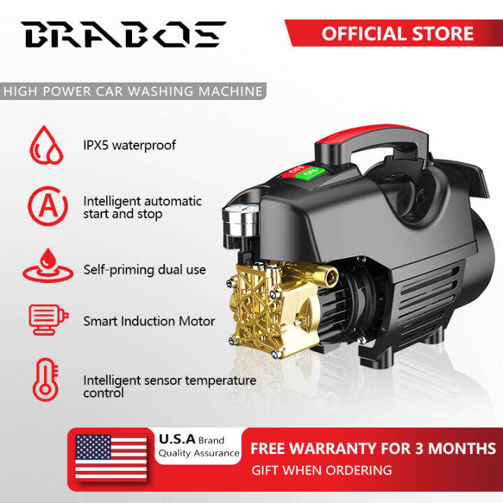BOS Portable High Pressure Car Washer 2400W High Power Car Wash Machine