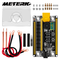 Meterk บอร์ดคอนโทรลเครื่องเชื่อมจุดเล็กปรับกำลังได้99เกียร์สำหรับแบตเตอรี่ตะกั่วกรดเรือจำลองแบตเตอรี่แบตเตอรี่รถยนต์และแผ่นนิกเกิล0.1-0.2มม