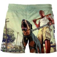 【CW】 2021 Fashion hot GTA 5 Game Shorts Swim Baby Man / Swimwear Toddler Kids Print Beach Short Pants