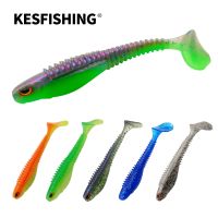 KESFISHING Nasty Shad 4 T Tail Swimbait Best Quality 3D Eyes Pesca Artificial Silicone Soft Baits For Pike Bass Fishing Lures