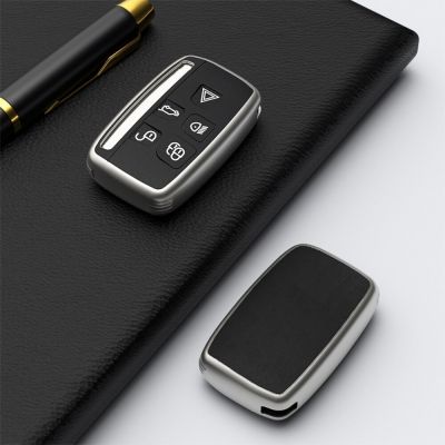 Leather TPU Car Remote Key Fob Cover Case Holder For Land Rover Range Rover Sport Discovery 3 4 Elander 2 Evoque Accessories