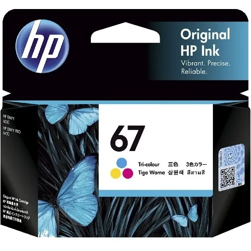 Original HP 67 Color Ink Cartridge For HP ENVY Pro 6400 series, HP ENVY