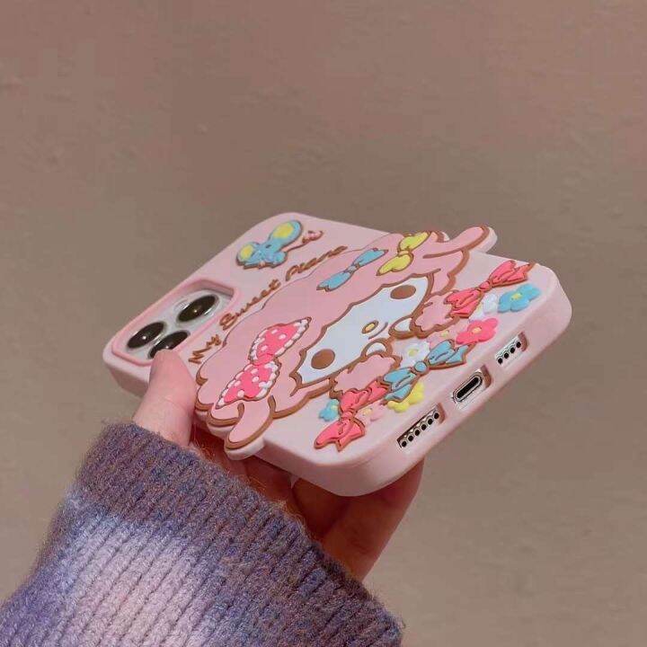 cs141-เคสโทรศัพท์-งานซิลิโคนนิ่มๆไม่หนา-ลายmelody-สินค้าพร้อมส่ง-อ่านรายละเอียดก่อนสั่ง