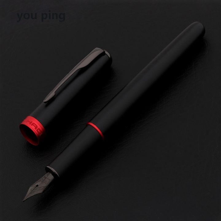 luxury-quality-jinhao-75-metal-black-red-fountain-pen-financial-office-student-school-stationery-supplies-ink-pens