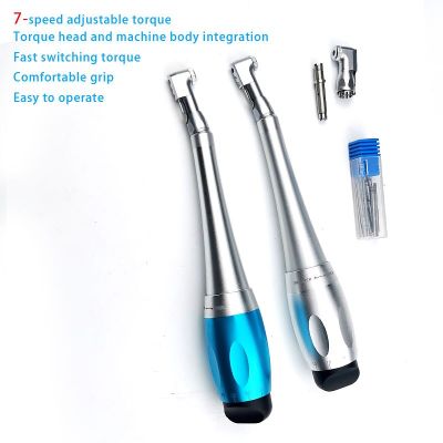 Set Dental Implan Ttool Restorat Adjustable Universal Implant Torque Wrench 5N-35N Drivers 2.35Mm Latch Type Bits Contra Angle