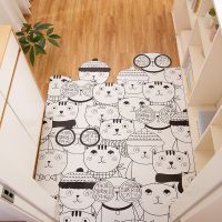 PU Cartoon Pattern Door Mat Carpet Non-slip Water-proof Oil-proof Entrance Door Mat Household Welcome Hallway Floor Mats Carpet