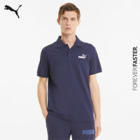 PUMA BASICS - เสื้อเชิ้ตโปโลผู้ชาย Essentials Pique Mens Polo Shirt สีฟ้า - APP - 58667406