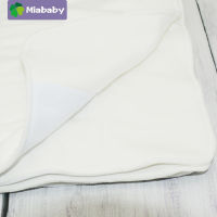 MiaBaby 5Pcs Square Bamboo Cotton Cloth Diaper Insert Tri Flat Insert Reusable Washable Inserts For Baby Nappy