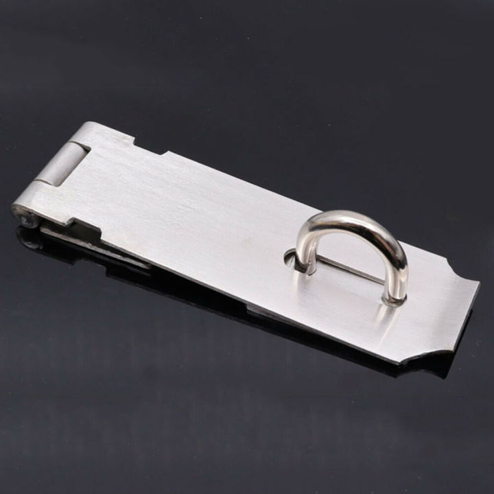 bokali-1pcs-anti-theftประตูล็อคสแตนเลสเหล็กลวดเย็บบานพับกุญแจหนีบกุญแจมือshed-latch
