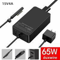 Duxwire 65W 15V 4A ไฟสำรองแล็ปท็อปอะแดปเตอร์ AC ที่ชาร์จสำหรับ Microsoft Sur Pro X 7 6 5 4 3โน้ตบุ๊คยูเอสบี5V1A