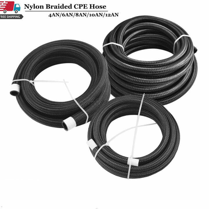 AN4/AN6/AN8/AN10/AN12 Universal Car Fuel Hose Oil Gas Line Nylon