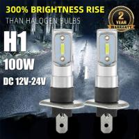 2 Pcs H1 6000K Ultra White 55W 8000lm Led ไฟหน้ารถขับรถหลอดไฟหมอกเครื่องมือโคมไฟชุดอุปกรณ์เสริม I0V6