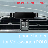 ที่วางโทรศัพท์ในรถสำหรับ VW Volkswagen POLO 2011-2022 2023ขายึดแต่งรถขาตั้ง GPS อุปกรณ์เสริมสำหรับสนับสนุนโทรศัพท์มือถือที่หมุนได้