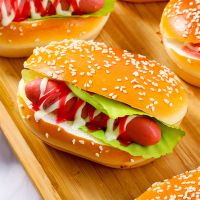 【CW】 11x7x5CMHot Dog Photo Prop Artificial Hamburger Fake Bread CakeFast FoodDisplayKids Favor