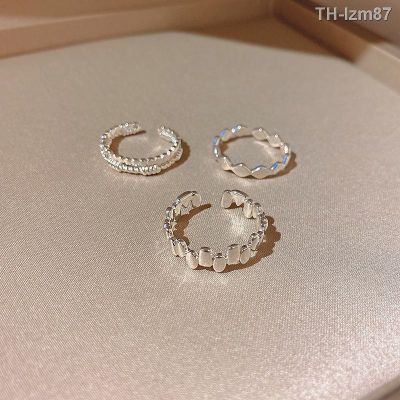 💍 เครื่องประดับ Ins tide South Korea the new geometry adjustable ring opening female light luxury niche suit index finger ring ring