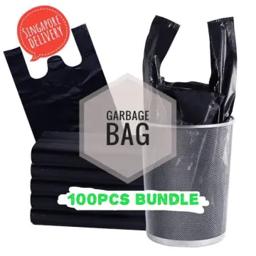 50Pcs/Roll Rubbish Bag Universal PE Disposable Black Waste Rubbish Garbage  Bag for Office Trash Bag