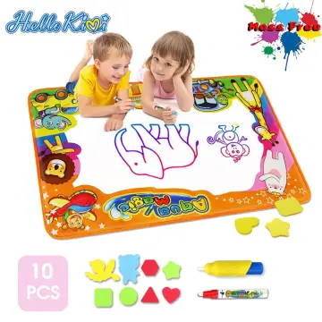Big Size Water Drawing Mat Rug with Magic Pen Painting Board Kids